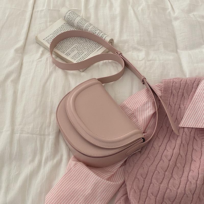 Mote Liten Veske Dame Koreansk Versjon av Salvesken Allsidig Enkel Skulder Messenger Bag Nisje Underarmsveske