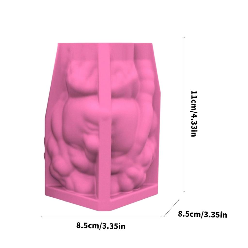 Multipurpose Silicone Mould for Plant Pot Stylish Succulent Planter Mould Easy Demoulding Desktop Ornament Craft Tool