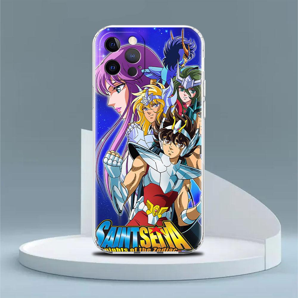 Sainte Seiya Japan Anime Cover For Apple iPhone 14 13 12 11 Pro Max XS XR max X 8 7 6S 6 Plus Silicone Soft Phone Funda Case