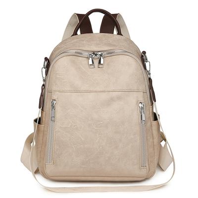 Mochila de Tela Oxford de Nailon Mochila para Mujer Impermeable Viaje Corto Delgada y de Doble Uso Bolso Casual Multibolsillo