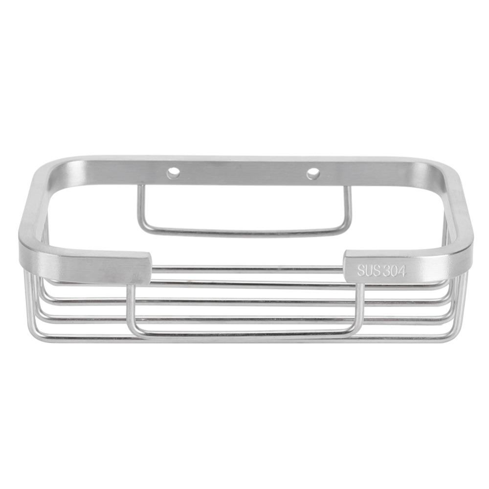 Silver Soap Dish Stainless Steel Soap Organizer Box Modern Soap Rack  Hotel Home