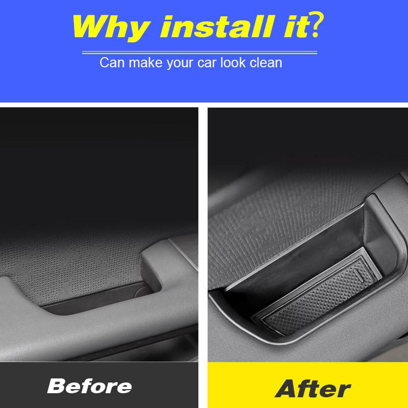 Vtear Car Door Armrest Storage Box Inner Front Door Panel Handle Container Cover Interior Accessories For JETOUR T2 -2024