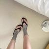 Popular Foot-Stepping Calf Socks Cover Women'S Summer Thin Crimped White Stacking Socks Ballet Sunscreen Half-Sole Leg Cover