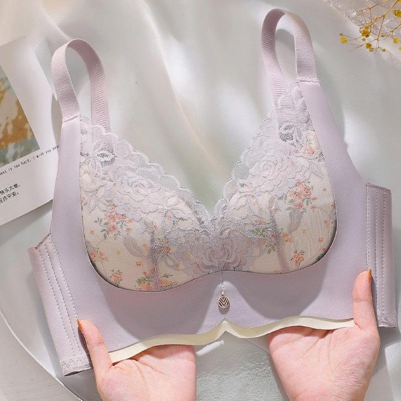 Thin Breathable Small-breasted Push-up Bra for Preventing Outward Expansion and Enhancing Breast Size