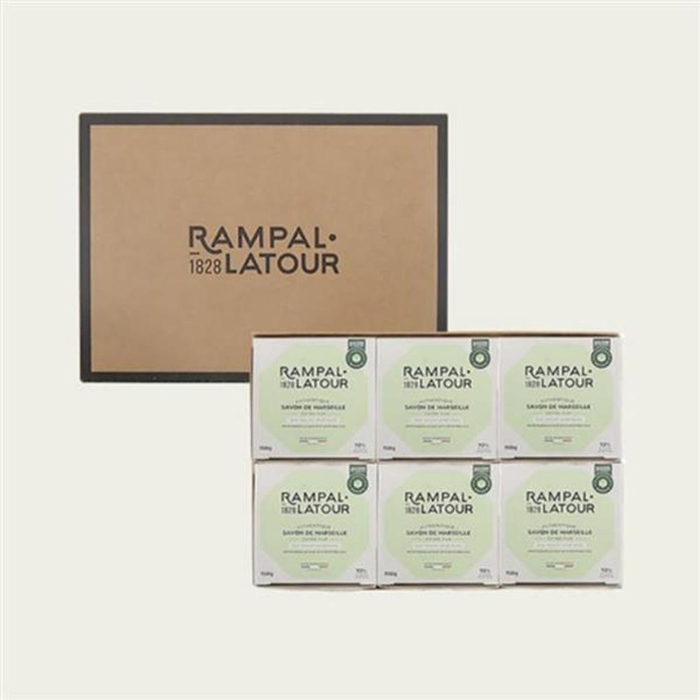 

Perfume RAMPAL LATOUR Sabon de Marseille Blanc 150g 6 Pack Premium Hypoallergenic Vegan Natural Soap