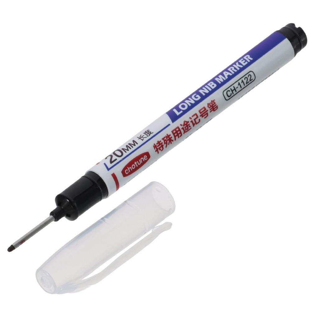 Green/Blue/Red/Black Long Nosed Marker Deep Hole Marker Pen 132* 10mm Deep Drill Hole Modern/Fashion Multi-purpose Colorful Pen