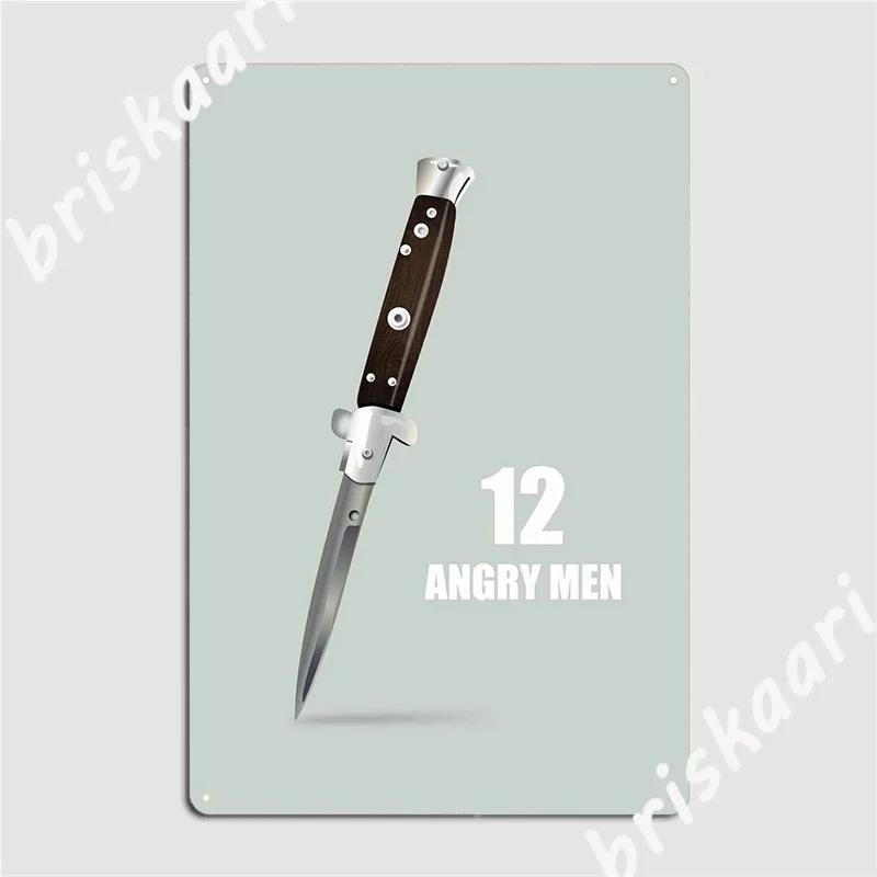 DORA Tin Sign Angry Men Metal Sign Retro Garage Decoration Wall Wall Mural Tin Sign Posters 20x30cm（7.8x11.8inch）