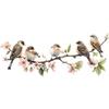 Colorful Flower Branches Bird Glass Windows Home Beautification Decoration Electrostatic Window Stickers Self-adhesive Removable