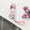 Cute Cartoon 3D Ears Nick & Judy Phone Case For 17 17Pro 17 ProMax 16 15 14 Pro Max 14 15 16 Plus Phone Cover