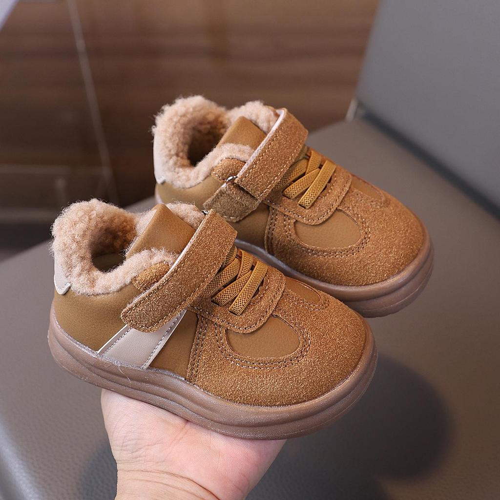Boys' Winter 2026 Sports and Toddler Cotton Shoes with Velvet for Warmth