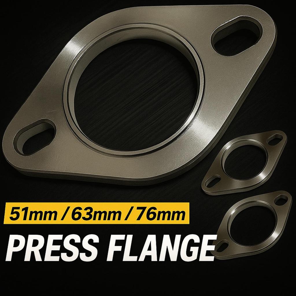 S-NET SN-307-MF Universal Muffler, Flange, Stainless Steel, Welding, Press, Car Supplies, Silencer, Exhaust Repair Bracket, A, 3.0 inches (76 mm)
