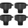 PATIKIL IBC Tote Adapter S60x6 Coarse Thread 1 BSP Male, 4 Pcs 275-330 Gallon Drain Plug Connector for Water Tank Garden Hose