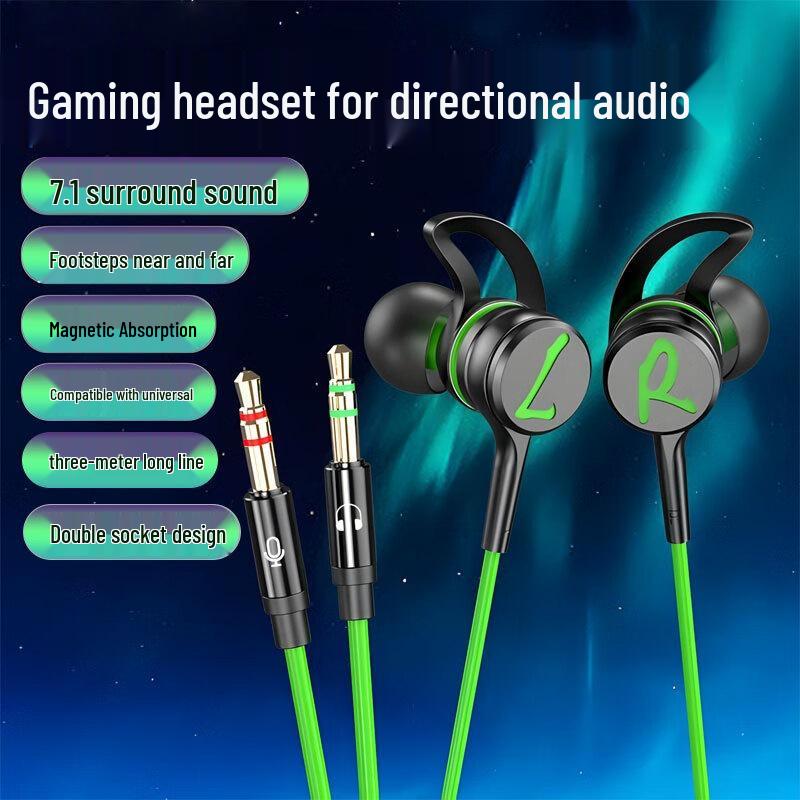 Gaming-Headset mit Kabel G4: Starker Bass, Räumliches Audio, Mikrofon, Magnetische Absorption, Perfekt für E-Sports & PUBG