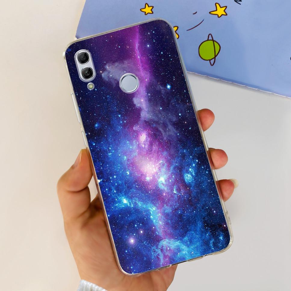 For Honor 10 Lite HRY-LX1 Case Luxury Flower Love Soft TPU Silicone Clear Cover For Huawei Honor 10Lite 6.21" Phone Case Fundas