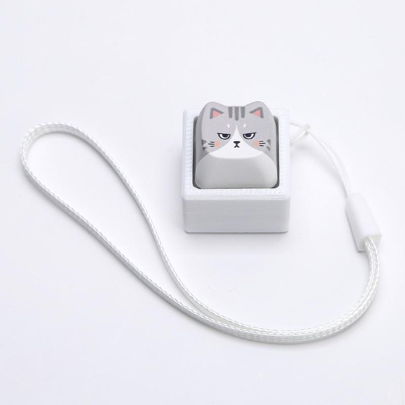 Cute Pressable Cartoon Animal Keycap Fidget Keychain Mini Stress Relief Toy for Kids Party Bag Filler