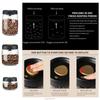 Transparent Glass Food Storage Jars, Vacuum Sealed Tank, Moisture-Proof,  Airtight Container, Coffee Beans, House