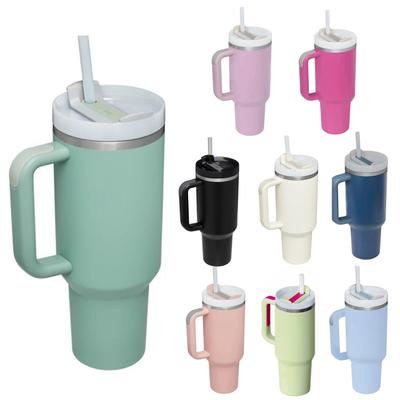 Κύπελλο 40oz με Χερούλι Καλαμάκι Θερμός, Ανοξείδωτο Κύπελλο για παγωτό Ατσάλινο Κύπελλο Θερμοκούπα Διατηρεί Κρύο και Ζεστό Μπουκάλι Νερού