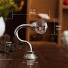 Exquisite 2PCS Curtain Holdback Drapery Holders with Clear Crystal Ball Silver