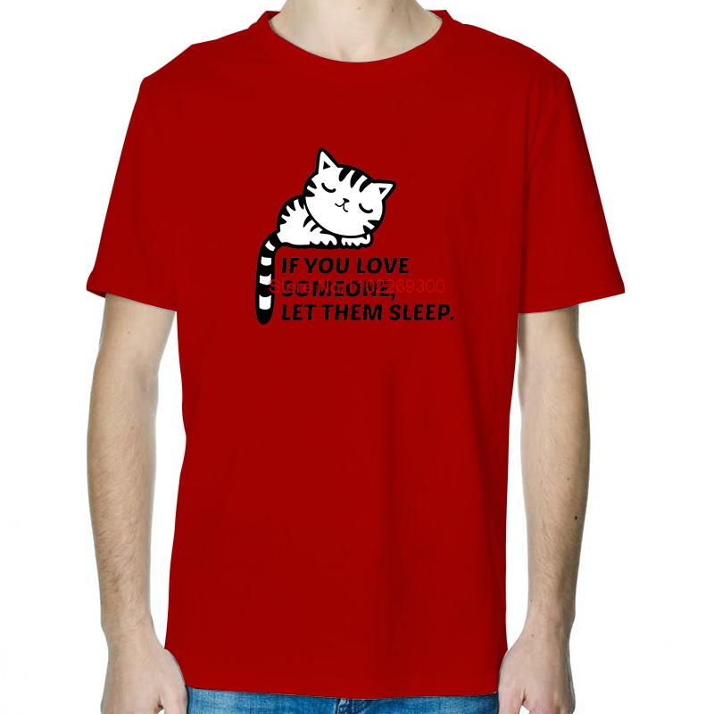 

Sleeping Cat TShirt Funny Shirts Graphic Tee Tops TShirt New Arrival Goods High Quality Short Sleeve Tee Cotton Mens TShirts S