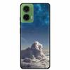 Silicone Painted Cover For Motorola Moto G35 G55 Case Luxury Animal TPU Silicone Soft Back Cover For G55 5G Black Bumper MotoG35