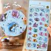 3D Little Rabbit Cartoon Stickers - DIY Embossed Journal Decoration for Kids