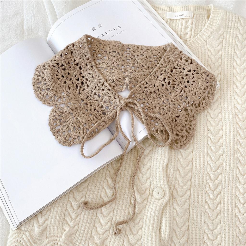 Embroidered Fake Collar European And American Style New White Shawl Doll Fake Collar Female Shirt False Collar