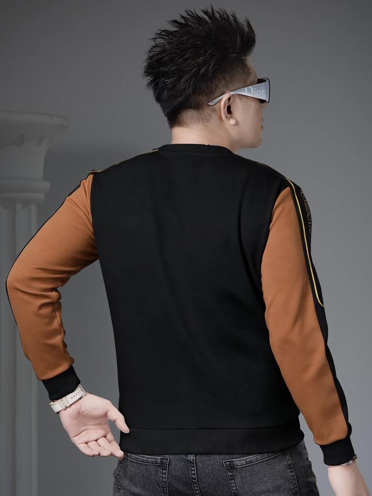 European Style Half-Turtleneck Base Shirt for Men, 2026 Autumn and Winter New Long-Sleeve T-Shirt with High-End Embroidered Sweatshirt for Men