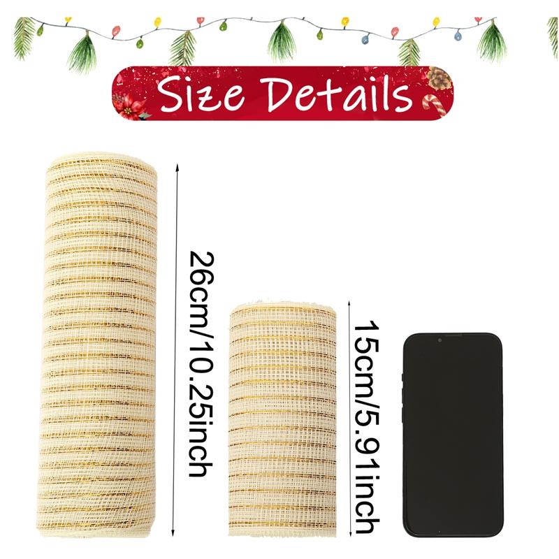 Christmas Crystal Gauze Ribbons 2026 Christmas Tree Decorations for Home Door Wreaths Navidad Noel Gifts Happy New Year 2026