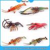 PVC Tiger Prawn Simulation Model: Children's Educational Marine Animal Ornament