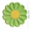 1PC Daisy Coaster Silicone Material Cute Flower Shaped Heat-resistant Dual Color Coffee Coaster,suitable for Holiday Gifts
