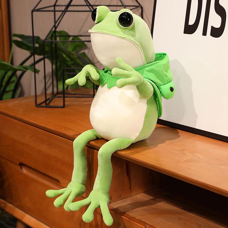 

Cloak Frog Doll Plush Toy Widow Doll Long Leg Rag Doll Children S Creative Gift Boys 45cm 0.15kg
