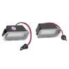 Pair Car License Plate Light LED 12V 3W Plastic Plug and Play Fit for Ford Focus MK2 DA3 5D