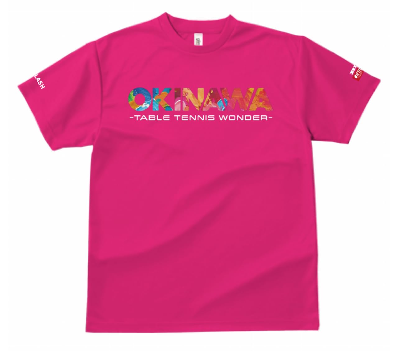 

TSLASH Ishikawa Sports Original Table Tennis Uniform Okinawa JTTA Mark Certified Official Match Wear Unisex Hot Pink L