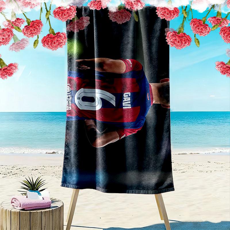 Gavi Print Beach Towel, Large Soft Quick Dry Towel for Beach Camping Swimming