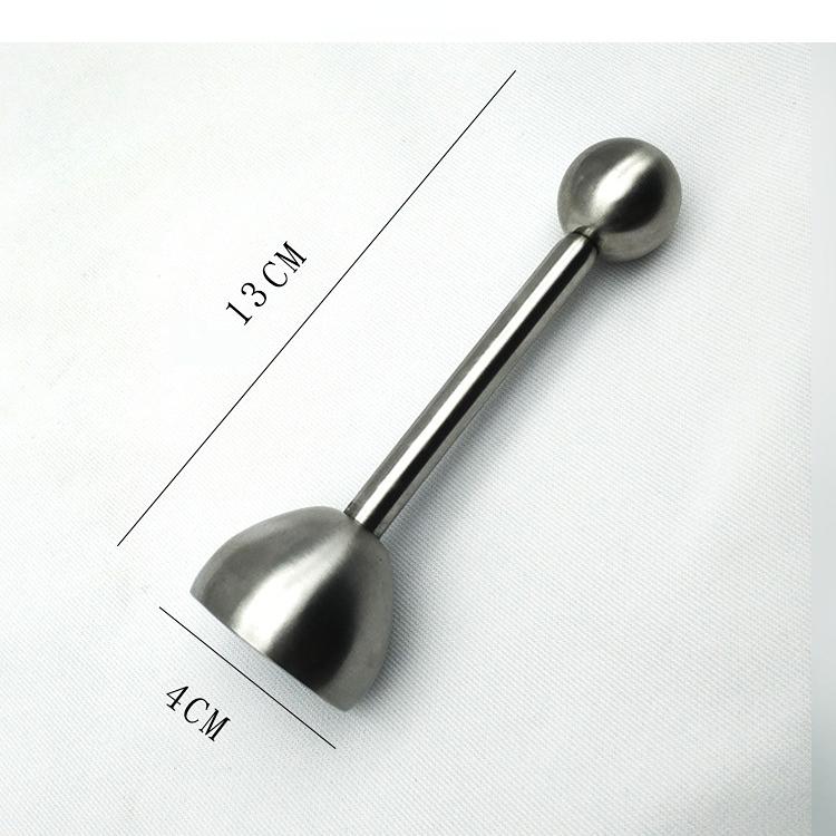 Äggöppnare i rostfritt stål Äggskalsöppnare Kreativ äggskärare Fjäderäggöppnare