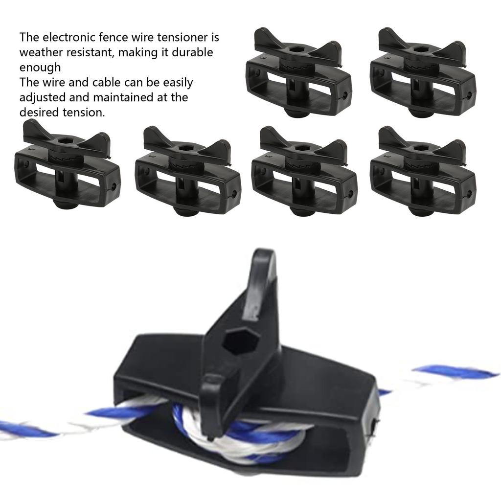 50Pcs Electric Fence Wire Tightener Portable Garden Electronic Fence Alloy Wire Tensioner
