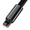 Kabel Usb Do Lightning Baseus Tungsten Gold, 2.4A, 2M (Czarny)
