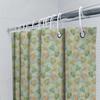 Botanical Shower Curtain Floral Greenery Pattern Bathroom Decor Nature Leafy Spa Inspired Home Textile Waterproof Fabric