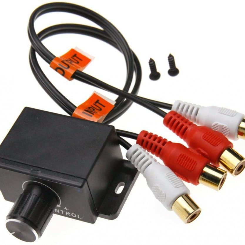 [CRSHIP] Volume Adjuster, Car Home Audio Amplifier Base RCA Gain