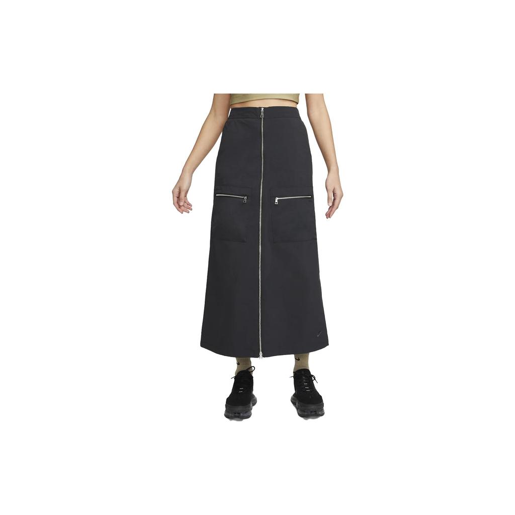 New Nike SPORTSWEAR TECH PACK Casual Long Skirts Women's Black DV8496-010