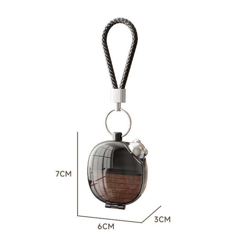 1pc Portable Jewelry Storage Box Travel Transparent Clasp Jewelry Bag Earring Ring Necklace Box Rotary Switch Jewelry Organizer