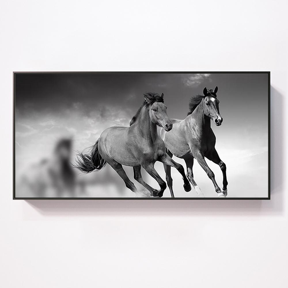 Chinese Style Galloping Horse Wall Art Posters Simple Atmosphere Modern Home Decor Canvas Painting Mural Pictures Prints Artwork
