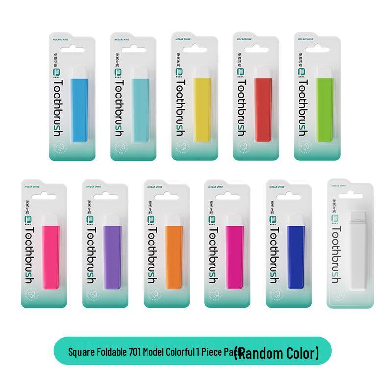 Portable Soft Bristle Travel Toothbrush - Compact & Comfortable for Business Trips