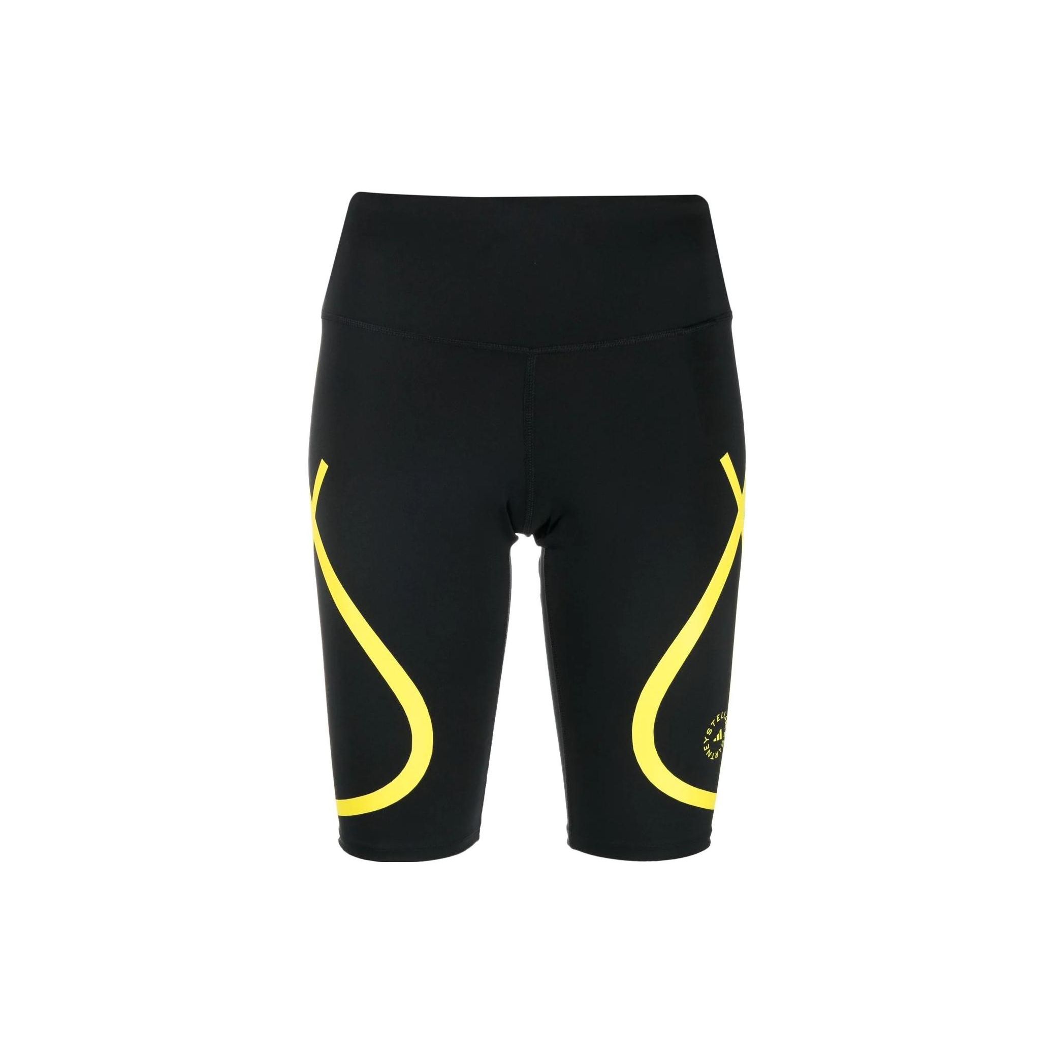 Adidas by Stella McCartney TruePace Cycling Shorts Black Yellow HI6058 XS