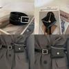 Waist Contemporary Pu Belt With Matching Mini Bag For Womens Stylish Fashion Fall