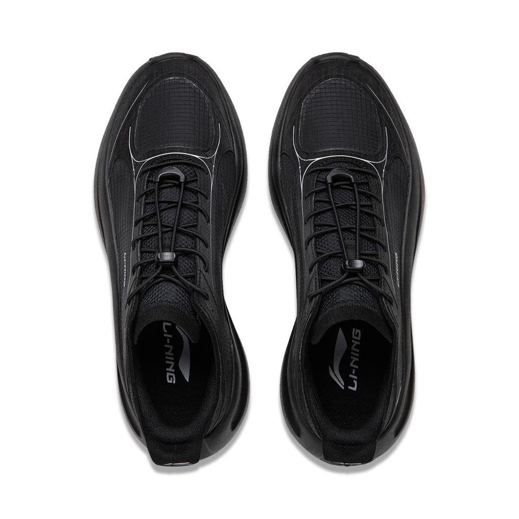 Li Ning Cushioning Slip Resistant Abrasion Resistant Lightweight Low top Casual Shoes Men's Black AGLW049-4