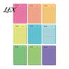 Removable Planner Notes for Desk Lined Fluorescent Sticky Notepad, To-do Lists with Check Boxes Multi-colored Notepads Adhesive Notes, Increase