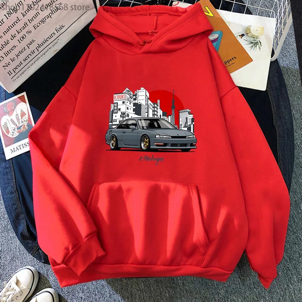 Anime Initial D JDM Automobilové Mikiny Závodní Auto Mazda RX7 Mikiny Topy Mikina Streetwear Japonské Anime