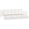 Daybed with Drawers White 90x200 Cm Pine Wood