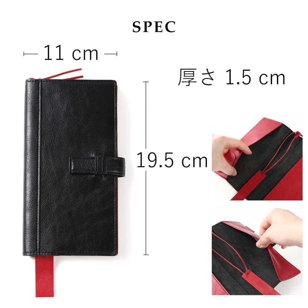 Lightex Notebook Compatible with Hobonichi Weeks and Weeks Genuine Leather Planner Beige Cover, MEGA, Two-Tone Cover, We-monoleather,